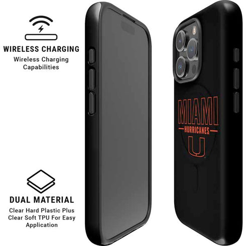 University of Miami Hurricanes iPhone 16 Pro Magsafe Impact Case